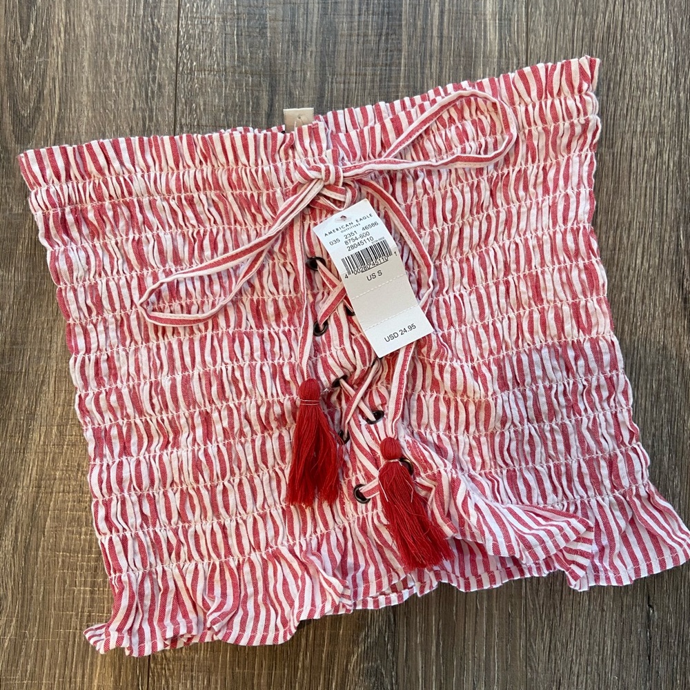 American Eagle Smock Tube Top